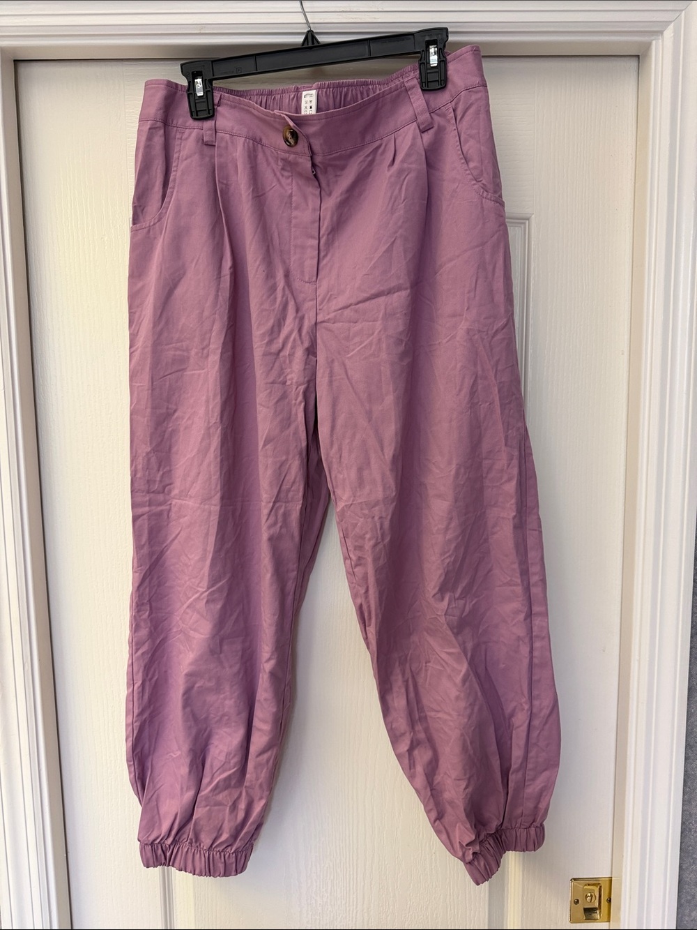 NEW HALARA Lavender Lightweight Cotton Joggers